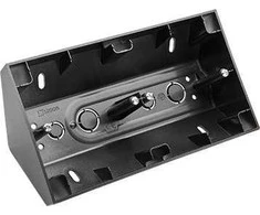 Kontakt-Simon Simon 54 Premium Corner paviršiuje montuojama dėžė, 2 kartus, skirta PREMIUM rėmams, matinė juoda DPNR2/49