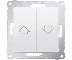 Kontakt Simon TIESIOGINIO VALDYMO MYGTUKAS ROLETĖMIS DZP1A.01/11-SIMON54 250 V 16 A