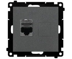 Kontakt Simon GN.1-KR.KOM.RJ45 K.6E P.GRAFIT.M.SIMON55