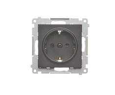 Kontakt Simon Kreiptis į Simoną TGSZ1CZ.01/149 Simon 55 Lizdas Schuko su langinėmis (modulis) 16 A, 250 V~, greitos jungtys Juodas kilimėlis TGSZ1CZ.01/149
