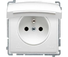 Kontakt Simon Kreipkitės į Simoną BMGSZ1B.01/11 Simon Basic Lizdas Schuko kištukas IP44 versijai (modulis) 16A, 250V~, varžtiniai gnybtai balta BMGSZ1B.01/11