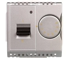 Kontakt-Simon Simon Basic Temperatūros reguliatorius su vidiniu davikliu 16A 230V sidabro kilimėlis (BMRT10w.02 / 43)