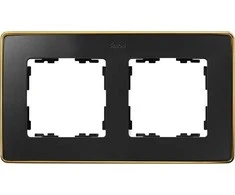 Kontakt-Simon Simon Detail 82 dvigubo karkaso Detail Select-metal GRAFIT / Base Gold 8201620- 242
