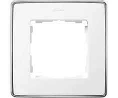 Kontakt-Simon Simon Detail 82 Vieno rėmo Detail Select-metal WHALA / Base Chrom 8201610- 244