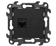 Kontakt Simon Kontaktas - Simonas Simonas Lizdas kompiuterio viengubas RJ45 5e kategorijos juodas kilimėlis N51.01/49