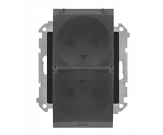 Kontakt Simon GN.2-KR.Z/U IP44 TR. MATINĖ JUODA SIMON55