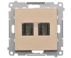 Kontakt Simon GN.2-KR.HDMI MATINĖ PILKA SIMON55