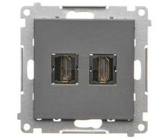 Kontakt Simon GN.2-KR.HDMI GRAPHITE.MAT SIMON55