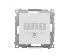 Kontakt Simon TW1L.01/114 Simon 55 Łącznik jednobiegunowy su podświetleniem LED (moduł) 10 AX, 250 V~, szybkozłącza Jasnoszary mat TW1L.01/114