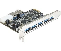 Kontrolierius Delock PCIE 2.0 x1 - 7x USB 3.0 (89355)