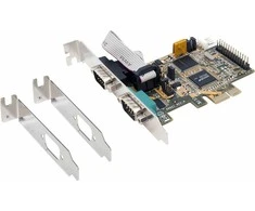 Šakotuvas „Exsys PCIe x1“ valdiklis – 2 x nuoseklusis prievadas (EX-44062)