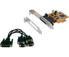 Šakotuvas Kontrolierius Exsys PCIE x1 - 4x RS- 232 BD9 (EX-44044-2)