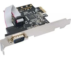 Kontrolierius InLine PCIE x1 - Nuoseklus DB9 (76618D)