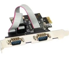 Vožtuvas InLine PCI x1 - 2x nuoseklus RS- 232 DB9 (76619C)