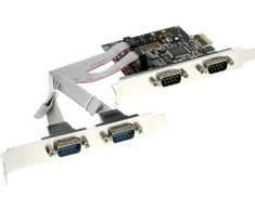 Controller InLine PCIE x1 - 4x RS- 232 nuoseklusis prievadas (76623C)