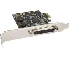 Valdiklis InLine PCIE x1 - lygiagretus LPT prievadas + 2x RS- 232 (76624C)