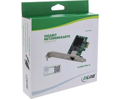 Kontroler InLine ® Gigabit PCIE Karta jungiama į tinklą, RJ45, Low-Profile