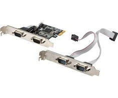 LANBERG PCE-DB9-004 PCI Express->COM 9PIN X4 + žemo profilio laikiklis