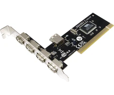 Logilink | 4+1-port USB 2.0 | PCI
