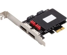 Šakotuvas Valdiklis MicroConnect PCIE 2.0 x1 – 2x ESATA + 2x SATA III (MC-SATA3-T4)