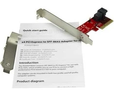 Kontroler StarTech PCIe 3.0 x4 - Mini-SAS HD SFF-8643 (PEX4SFF8643)