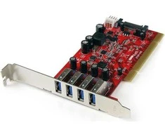 PCI kortelė Startech PCIUSB3S4