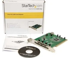 Kontrolierius StarTech 7 UOSTO BIP - USB ADAENE CARD