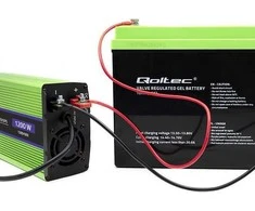 QOLTEC 51941 grynos sinusinės bangos keitiklis, monolitinis / akumuliatoriaus įkroviklis / UPS / 1200 W / 600 W / 12 V–230 V