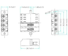 Efb Elektronik Konwerter EFB 53353.3 adapter światłowodowy LC 1 vnt. Mėlyna