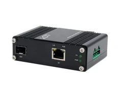 Exsys EX-60340 šviesolaidinis konverteris PoE+ 60 W terpės konverteris, SFP (15.06.3519)