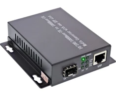 Šviesolaidinis konverteris InLine® tinklo medijos konverteris 10/100/1000Mb/s TP į SFP FO (skirtas LC Duplex), SM, 20km