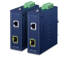 Šviesolaidinis keitiklis Planet Industrial EtherCAT Media Converter rinkinys (IECC-210T + IECC-210R, -40~75 °C, dvigubas 9~48 V DC, 1 x 100TX RJ45, 1 x 100FX SFP, BECKHOFF Et (IECC-210-KIT)
