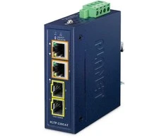 Konwerter światłowodowy Planet PLANET IP30 Compact size 2-Port IGTP-2205AT konwerter sieciowy Mėlyna