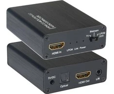 Techly 025749 Ekstraktor Audio 5.1CH Toslink/Analog 3.5mm 2CH su HDMI 4K