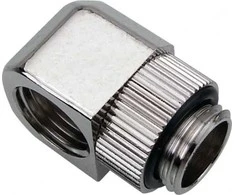 Koolance G1/4 AG to G1/4 IG Adapteris, 90°, Swivel – nickel-plated