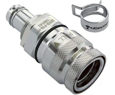 Koolance QDT3 Viton Szybkozłączka, żeńska, Przepust panelowy - 10 mm ID (3/8 cala) (QDT3-F10-P-V)