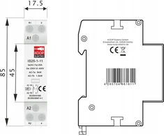 Koop Elektro Modulinis kontaktorius 25-11 25A 1NC 1NO 230V 1P 1-FAZ IS25-1-11