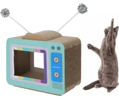 Cats Collection Katės draskyklė televizoriaus forma