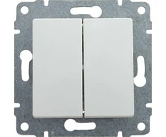 Kos Elektro System KOS Dvivietis Vena žvakidės balta jungtis (510415)