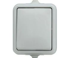 Kos Elektro System 120401 HYDRO Vienas hermetinis jungiklis IP44 balta 120401