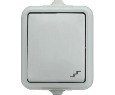 Kos Elektro System 120406 HYDRO Hermetiškas laiptų jungiklis IP44 balta 120406