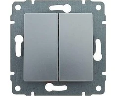Kos Elektro System 514015 VENA žvakidės jungiklis aliuminis 514015