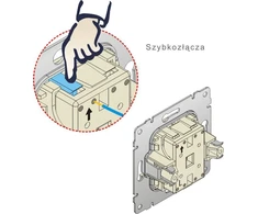 Kos Elektro System KOS Dvivietis Vena žvakidės balta jungtis (510415)