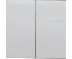 Kos Elektro System 660480 KOS66 Dvigubas raktas 2vnt.. 22.5x45 balta 660480
