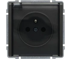 Kos Elektro System KOS Hermetikos lizdas KOS 66 viengubas su / U IP44 su takelio diafragma ir grafito atšaka (666040)