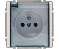 Kos Elektro System KOS Paviršiaus lizdas KOS 66 įžeminimo laidai 16A 250V IP44 balta (660440)