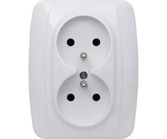 Kos Elektro System 110436 KOS1 Lizdas double su/u balta 110436