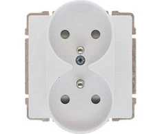 Kos Elektro System 660447 KOS66 Lizdas double su/u su su baltomis langinėmis 660447