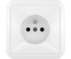 Kos Elektro System KOS Lizdas pojedyncze Cosmo su/u 16A balta (300432)