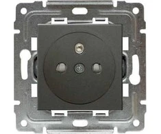 Kos Elektro System 456034 DANTE Vienvietis lizdas su/su langinėmis grafitas 456034